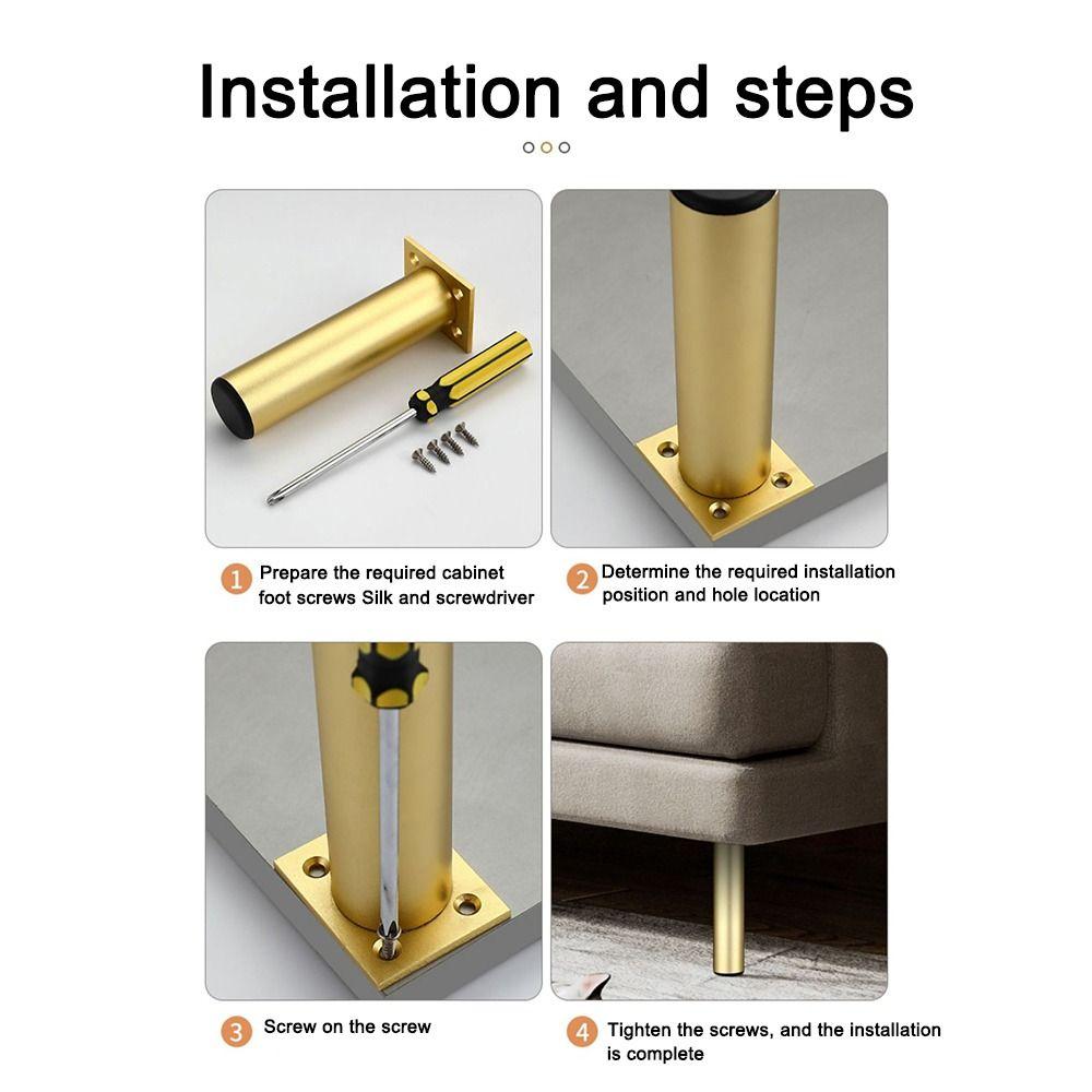 Replacement Furniture Legs Adjustable Cupboard Sofa Chair Feet Furniture Accessories