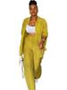 Y6020 Women's European & American Casual Two-Piece Set: Long-Sleeved Shirt & Straight Pants for Spring & Autumn 2024