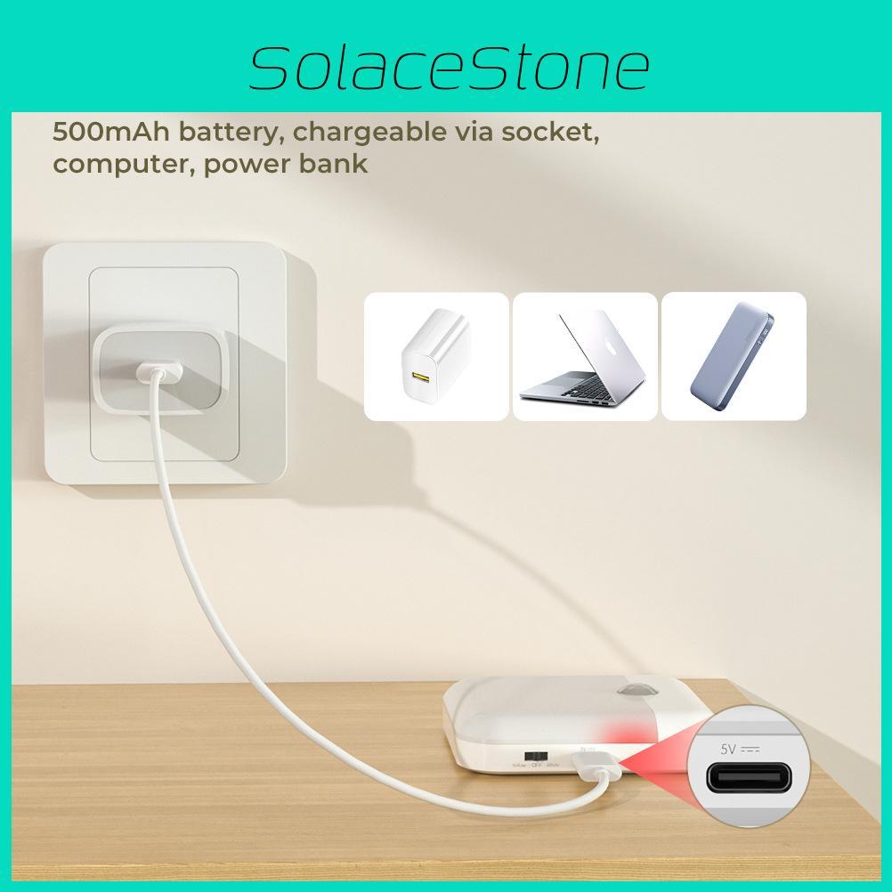 Geometric Portable Night Lamp With Motion Sensing And Warm White Light For Home