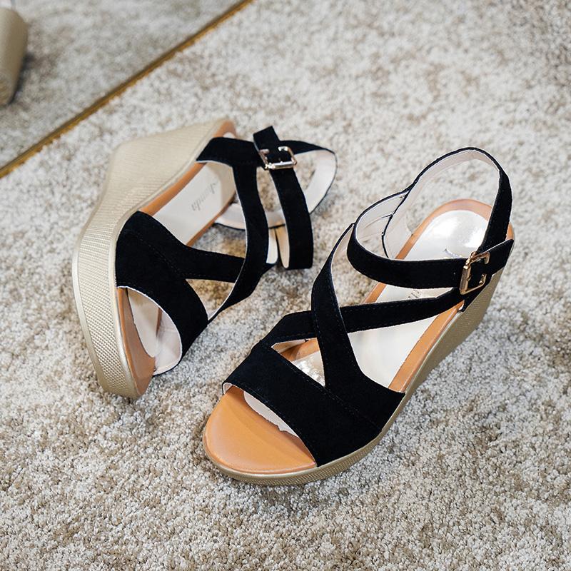 Мода Модные летние босоножки на танкетке для женщин Легкие гладиаторские туфли на платформе Женские нескользящие повседневные сандалии больших размеров Mujer 2024