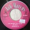 7-дюймовая пластинка ANTHONY B - Let Jah Be Your Guide NONE Jah Marcus Reco Ямайское регги, ска и даб Б/У