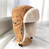 Thickened Winter Pilot Hat Windproof Women Plush Hat Casual Ear Protective Hat  Skiing