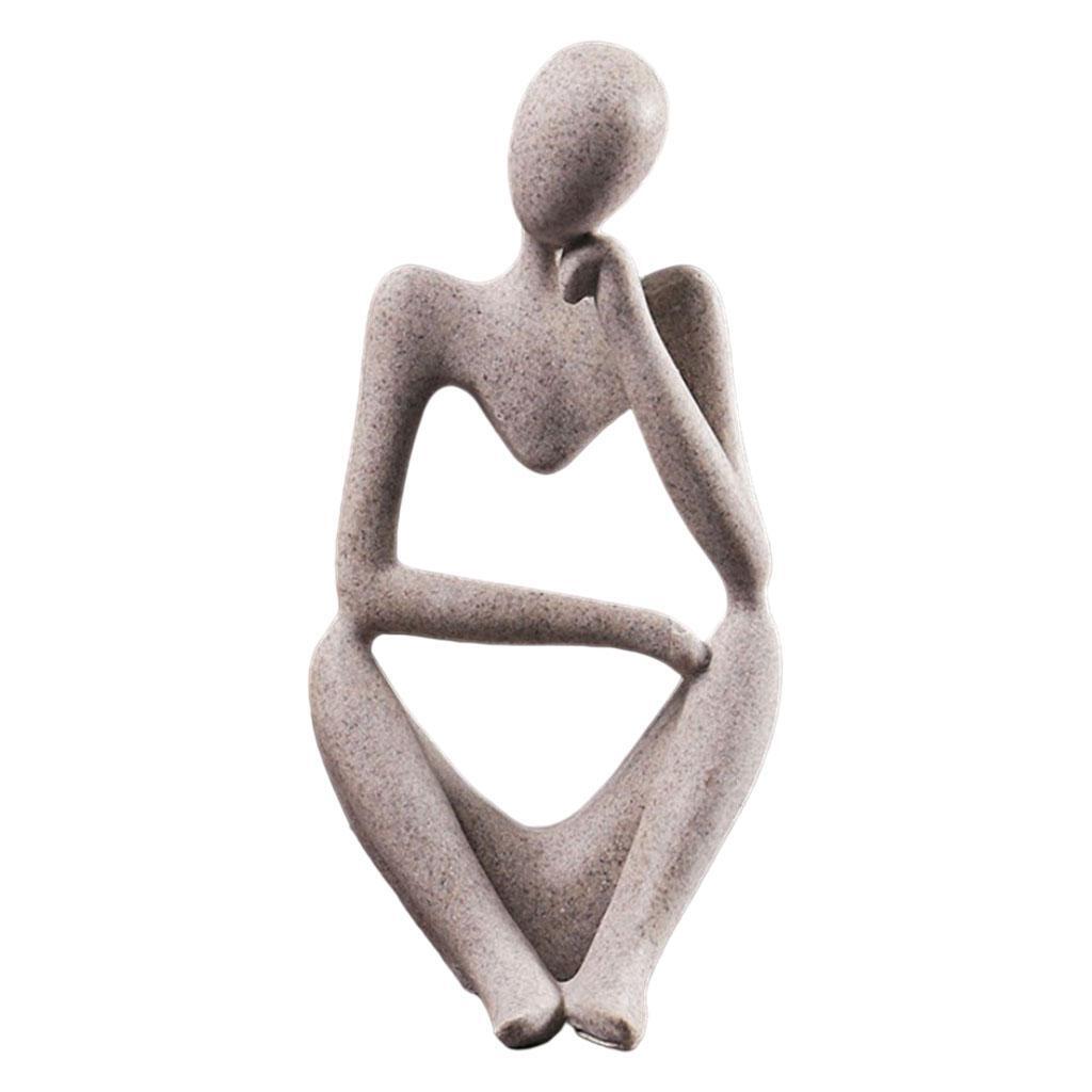 Скульптура Мыслителя Статуэтка для дома Современный книжный шкаф Декор