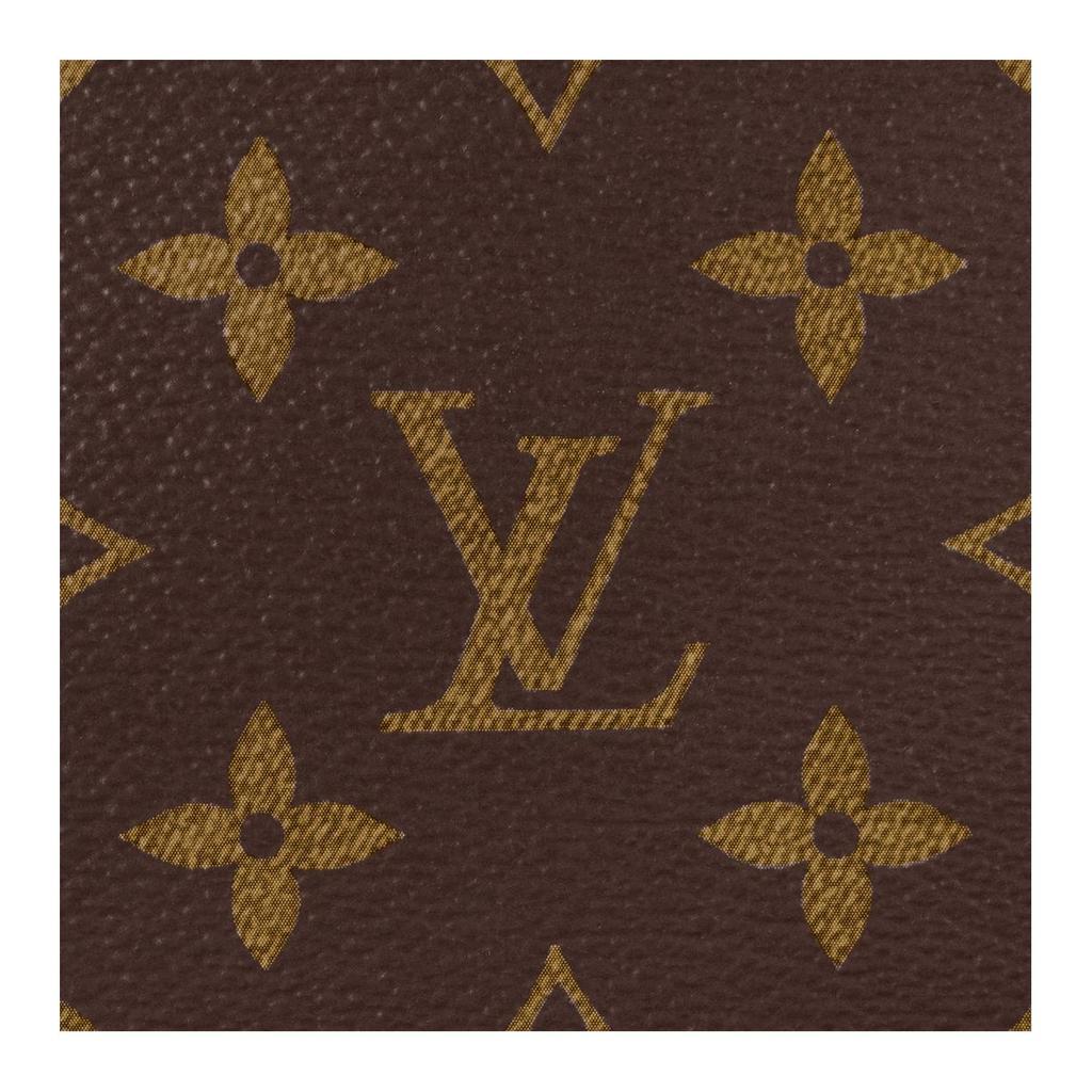 Louis Vuitton Косметичка Monogram Canvas с кожаной отделкой Женская косметичка Коричневый M83112
