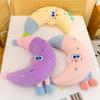 Cute Big Moon Plush Pillow Princess Room Decoration Office Waist Leaning On Girls Sleeping Pillows and Taking Photos