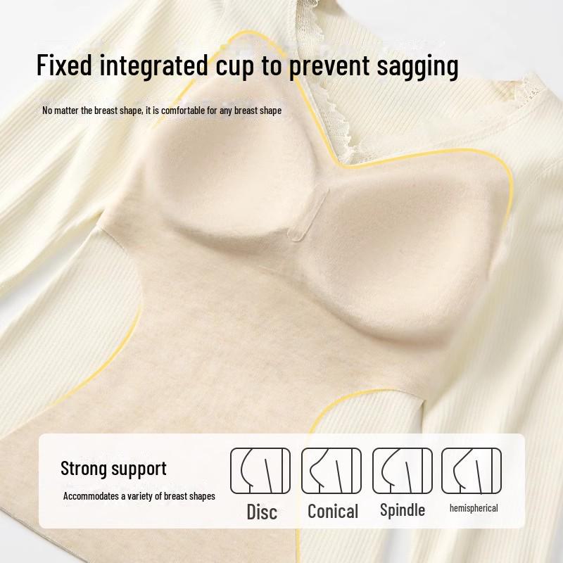 Женские бесшовные теплые бархатные осенние брюки с нагрудной подкладкой - кашемировый шелк, утолщенный для дополнительного тепла