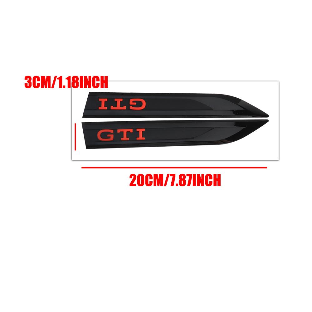 LMN1 2pcs 3D ABS GTI GTD Emblem Badge Car Door Fender Valve Cap For VW GTD GTI Golf Polo Tiguan Jetta Touran PASSAT CC Motion MK4 B6
