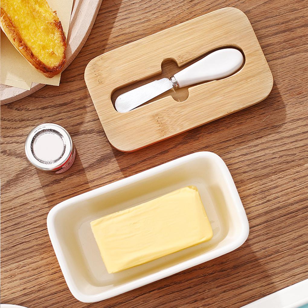 Ящик для хранения масла с ломтерезкой, керамический держатель для сыра, органайзер для холодильника, контейнер для еды, многоразовый органайзер для холодильника