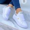 Women Casual Shoes Fashion Butterfly Decor Round Head Sneakers Leather Lace-Up Platform Ladies Vulcanized Shoes Female Footwear