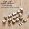 Geometric Shape Table Place Card Holder Solid Table Number Display Stand Menu Sign Holder  Hotel