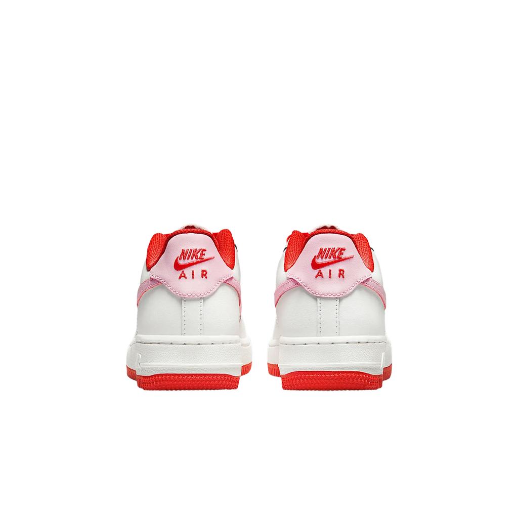 Nike Кроссовки Air Force 1 Low GS Valentines Day 2025 для детей, красные, саммит-белые, светло-малиновые HV5165-121