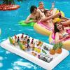PVC Inflatable Serving Bar Multi-functional Pool Float Tray Summer Salad Tray  Pool Party