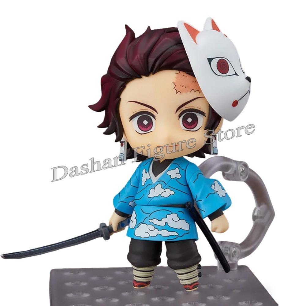 Demon Slayer Action Figure Kamado Tanjiro Nezuko Figures Anime 10cm Agatsuma Zenitsu Tomioka Giyuu Figurine Movable Model Toys