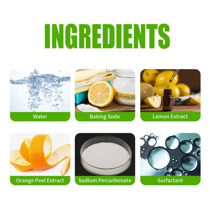 Powerful Window Glass Cleaner Spray Strong Decontamination Foam Oil Stain Remover Leaves Surfaces Bright for Home and Office