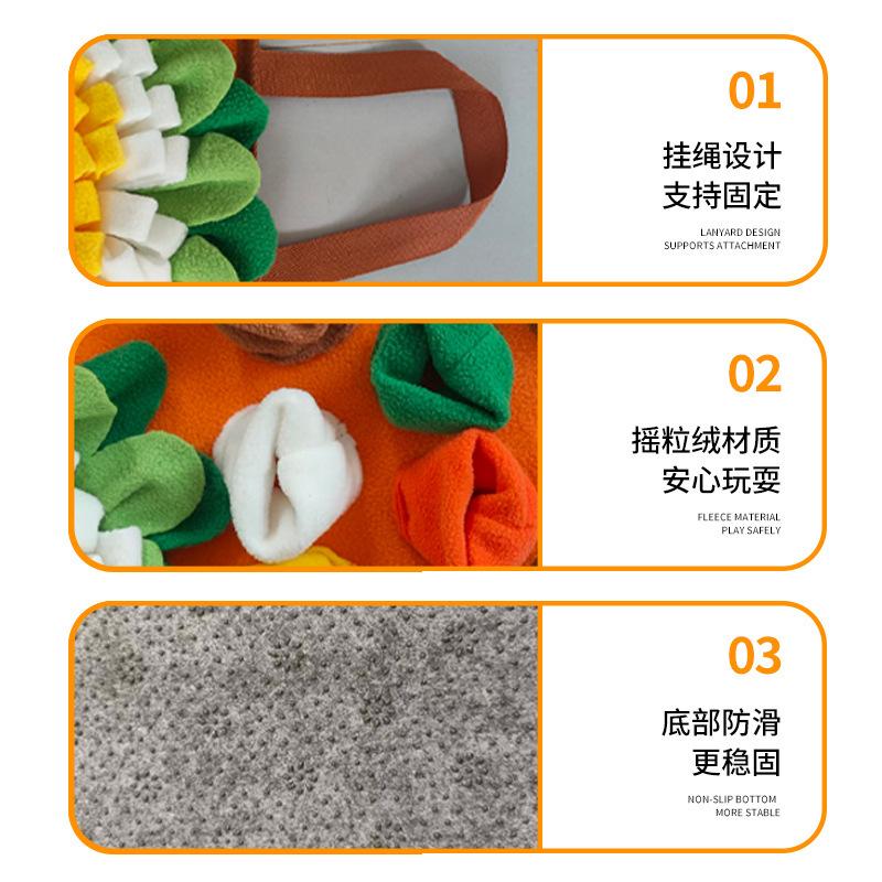 Dog Training Sniffing Pad Slow Feeding Leak Food Puzzle Toy Benefits Pet Intelligence Stimulation Stress Relief Home Pet Product
