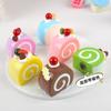 Swiss Roll Egg Rebound Cake Fridge Magnet: Soft Bread Toy for Photography Props