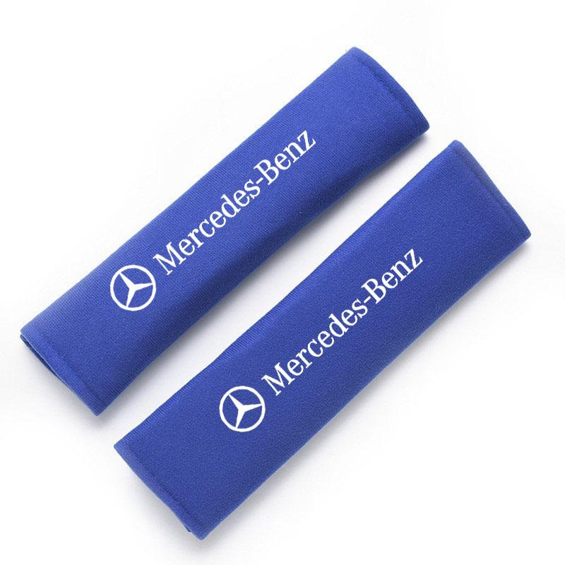CRI1Car Seat Belt Cover Adjustable Soft Shoulder Pads For Mercedes Benz W203 W204 W205 W206 W212 CLK GLA B C E S Class Accessories