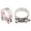 48-51mm/52-55mm Stainless Steel Motorcycle Exhaust Clamp Silver