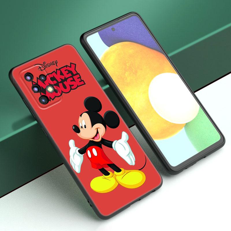 Милый чехол для телефона с Микки Маусом для Samsung A13 A22 A24 A32 A23 A25 A34 A35 A52S A53 A54 A55 A73 A12 A14 A15 A31 A33 A50 A51 A72