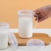 Кружка для молока с крышкой, кружка для йогурта с ручкой, кружка для завтрака, кружка для молока и кофе, для разогрева в микроволновой печи, мерная кружка со шкалой, контейнер для напитков