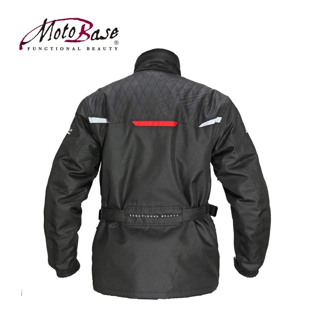 Модель Зимний туристический костюм для езды [Motobase] Осень/Зима Ветрозащитный/Холодонепроницаемый/Водонепроницаемый (Комплект куртка/брюки)/MBWS-01 (Черный/Красный/4л)