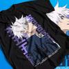 Футболка Годжо Сатору Магическая битва Махито Аниме Ужасы Веселый Подарок Лето Новинка Мужская и Женская Уличная Одежда