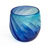 Kubagasaya Ryukyu Glass Ryukyu Glass Rocks Glass Okinawa Souvenir Churaumi Tal Glass Light Blue X Blue Cold Tea Glass Cup Cup