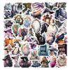 50PCS Cool Magic Witch Gothic Cartoon Stickers Aesthetic Anime Decals Skateboard Phone Laptop Suitcase Decorative Sticker