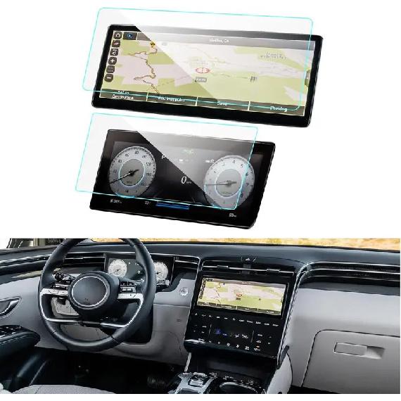 Tempered glass protector For 2022 2023 Hyundai Tucson Car 10.25INCH GPS navigation Protective film LCD Screen Anti-scratch film
