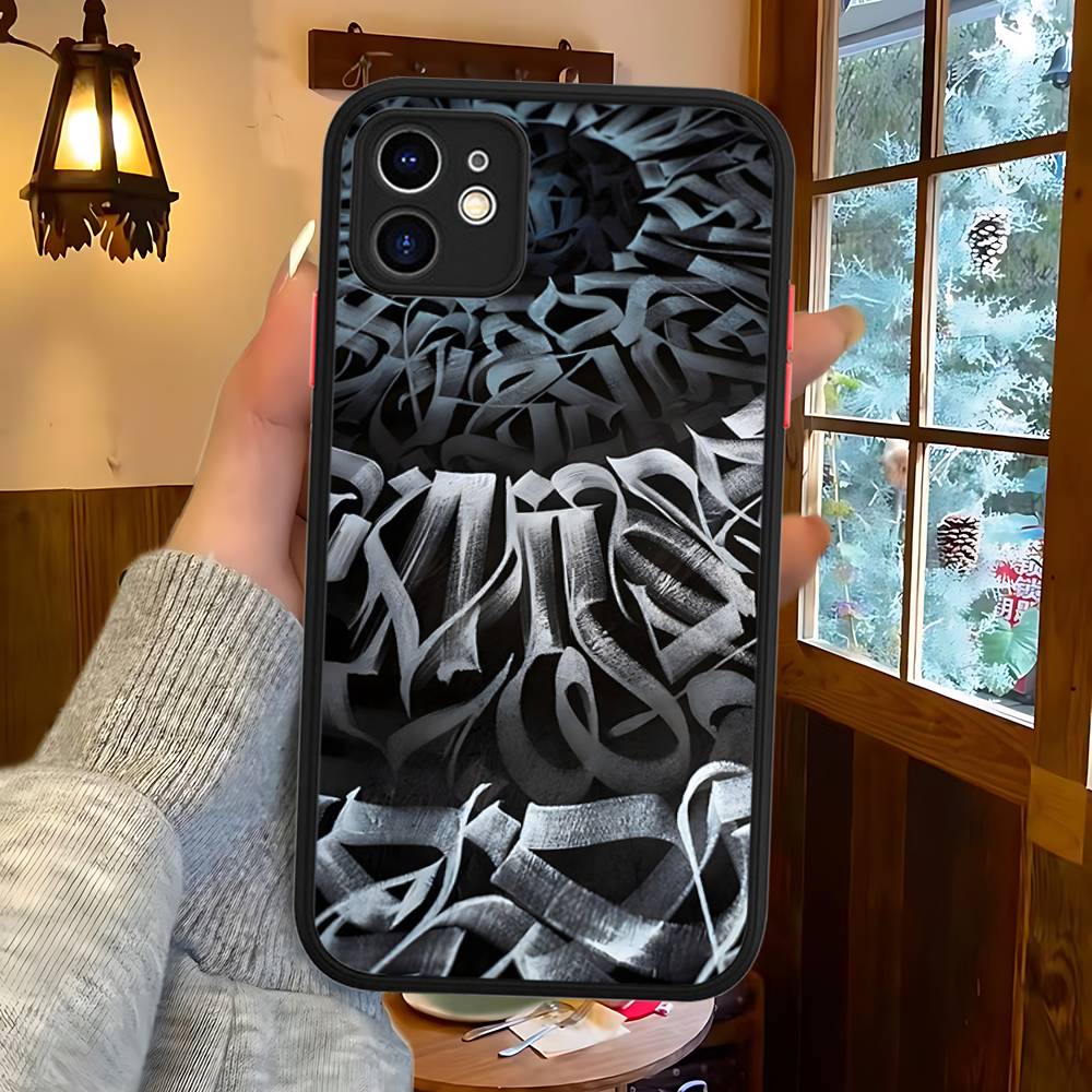 Покрас Лампас Арт Граффити Силиконовый Чехол Для IPhone 16 15 14 13 12 11 Pro Max Plus X XS MAX Ударопрочный Матовый Чехол