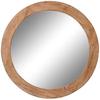 Wall Mirror - DKD HOME DECOR - Natural Brown - 66 X 5 X 66 Cm - Round - Contemporary