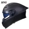 SEVS Full Face Modular Motorcycle Helmet With Dual Visor DOT Certified All Season Adult Riding