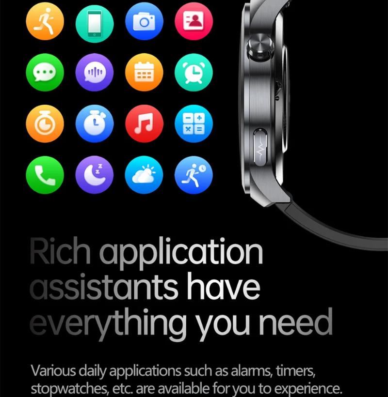 2025 New Uric Acid Blood Pressure Blood Oxygen Body Analysis Smart Watch ECG+PPG Clock Bluetooth Call Smart Watch Men Fatigue Monitoring