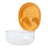 Yousheng No-Mess Snack Box Transparent Sealed Box with Silicone Lid Reusable Cookies Storage Container Prevent Fingers from Getting Dirty for Picnic