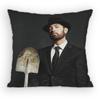 Rapper Singer EEminem Pillow Case Antidustmite Pillowcase Invisible zipper silky short plush Sofa cushion cover