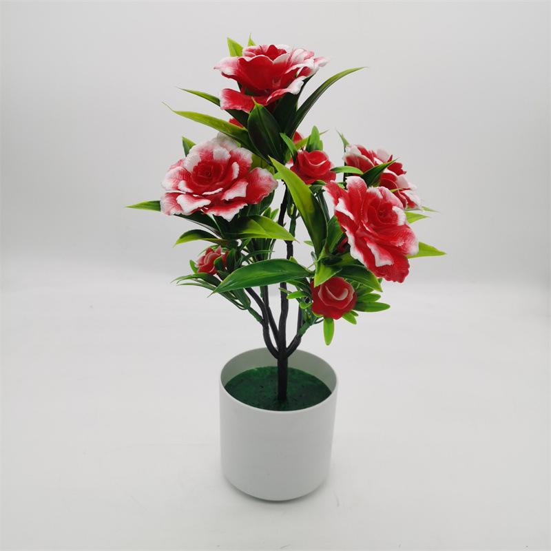 Новый букет из искусственных пионов и роз в виде бонсай для украшения дома