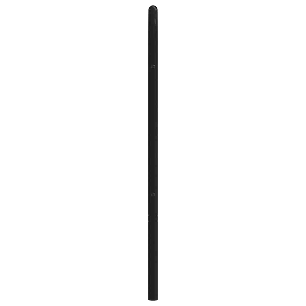 Vidaxl Metalowe Wezgłowie, Czarne, 193 Cm
