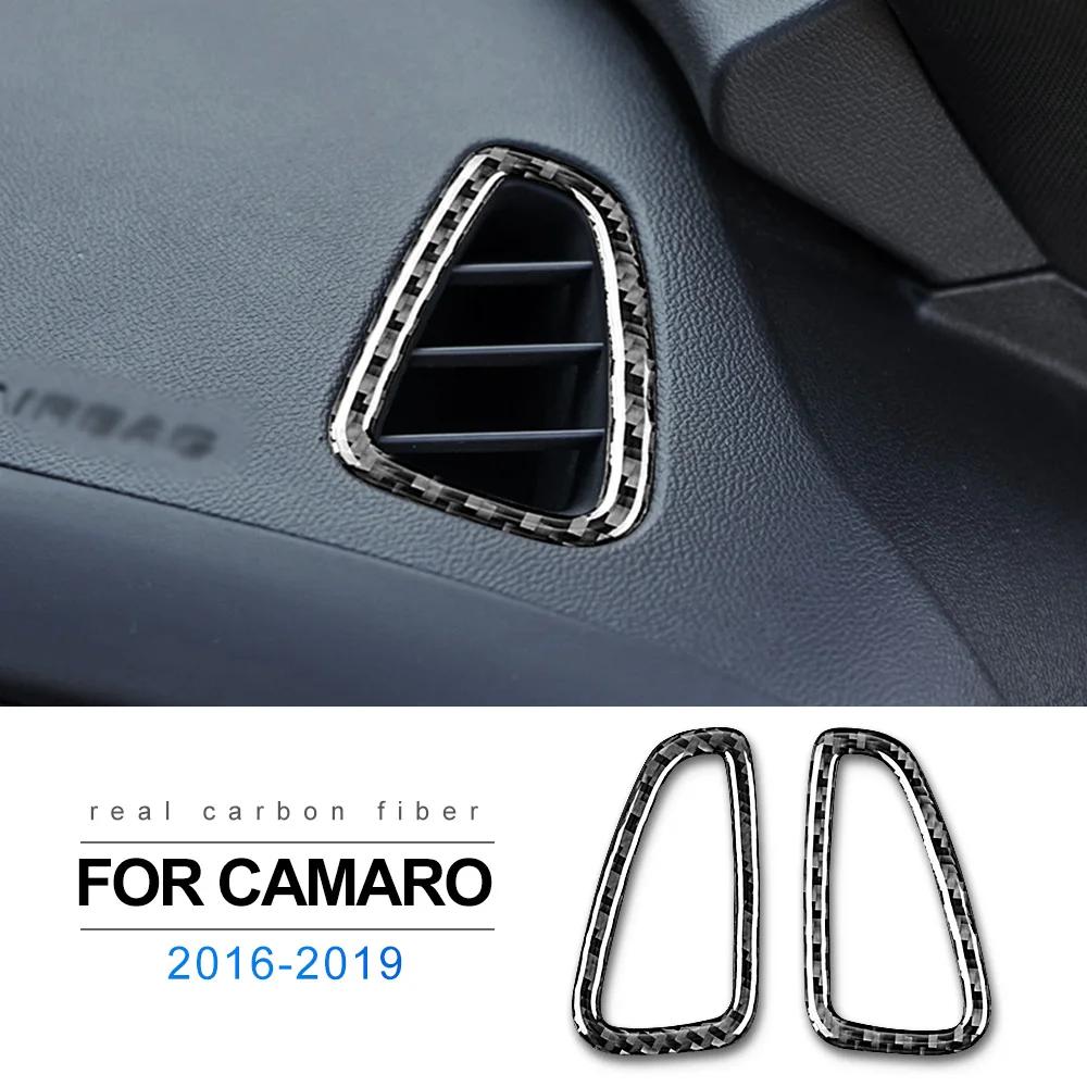 Наклейка на внутреннюю отделку из мягкого углеродного волокна для Chevrolet Camaro 2016 2023 Декор приборной панели Окантовка вентиляционных отверстий Кондиционера Автоаксессуары Автомобиль
