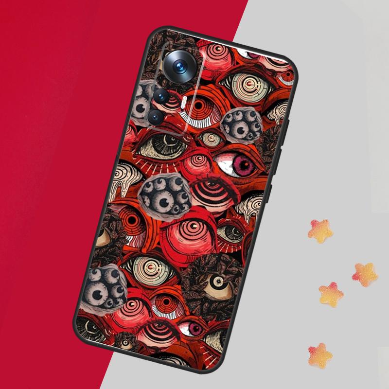 Чехол 'Страшное лицо с глазами' для Xiaomi 15 Ultra 13 14 11T 12T 13T 14T Pro Чехол для POCO F7 F6 F5 X3 X5 X6 X7 Pro