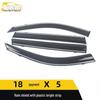 Rain Guards with Bright Strips for Hanteng 18 X5 - Deflector Trim Accessories