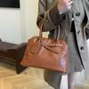 Vintage Commuter Briefcase Women's Work Handbag Fashion Design Shoulder Handbag Tote Bag