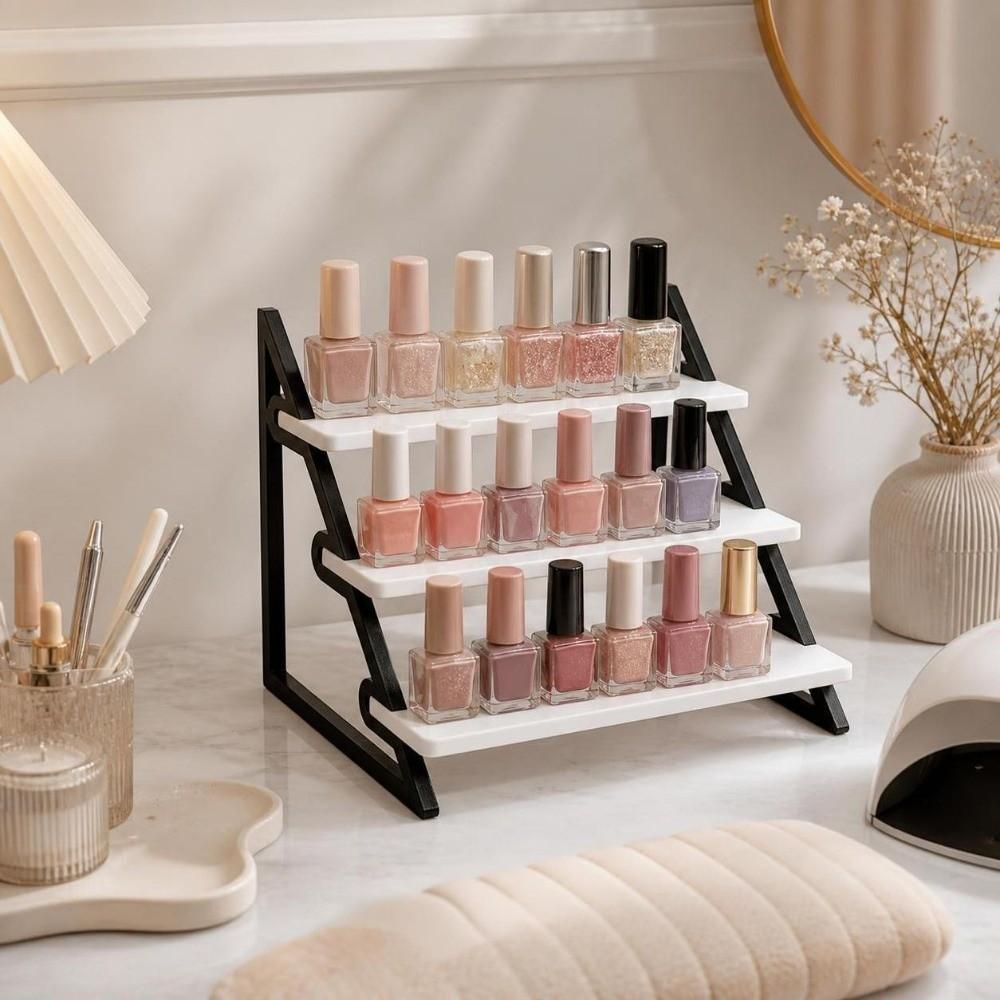3D Printing Cosmetic Perfume Storage Rack 3 Tier Doll Model Shelf Jewelry Dispaly Shelf Kitchen