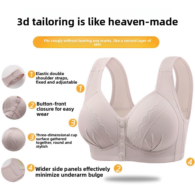 Новое поступление: Ярко-красный бюстгальтер большого размера с застежкой спереди, тонкими чашками, красивым дизайном спинки и боковой поддержкой для минимизации боковых складок, стиль майки