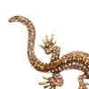 Jewelry Suit Accessories Pin Lizard Gecko Brooch Rhinestone Animal Brooch Retro