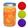 4pcs Wide Mouth Fermentation Lids Silicone Preservation Lids Mason Jar Lids Sauerkraut Making