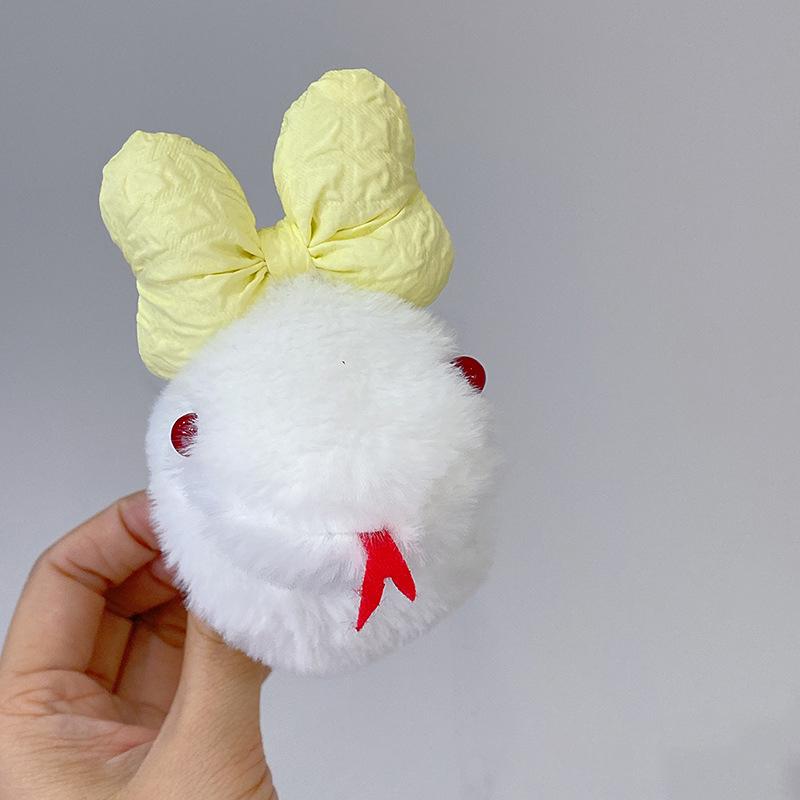 Мультяшная маленькая змея, плюшевая, хлопающая, круглая, аниме-игрушки, кавайные, мягкие куклы, забавная, креативная, змея, кукла, подарок на день рождения для детей