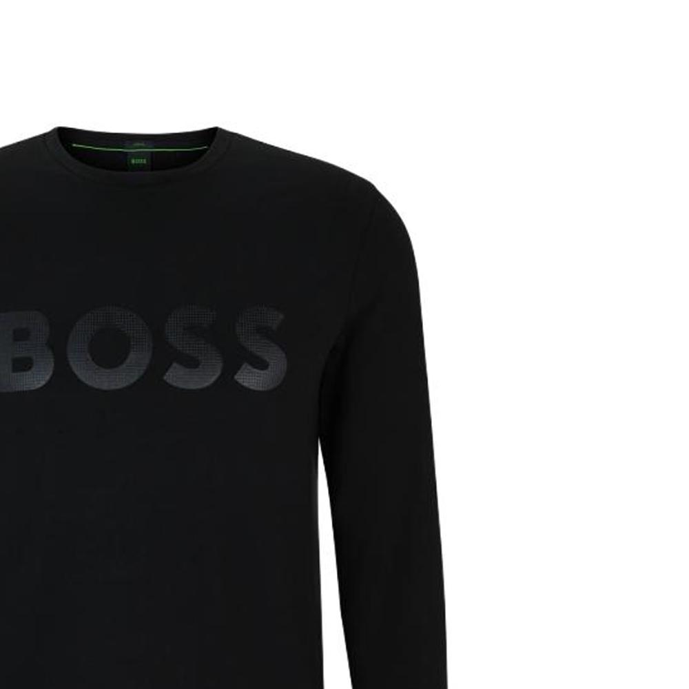 Футболка с длинным рукавом с принтом логотипа Boss 50507027-001