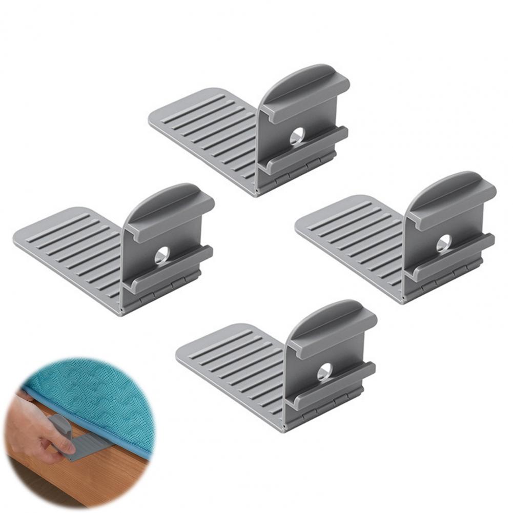 Клипсы для фиксации простыни, набор держателей простыни с фиксирующей полоской для нескользящего углового крепления, сохраняют простыни плотно прилегающими к матрасу разных размеров