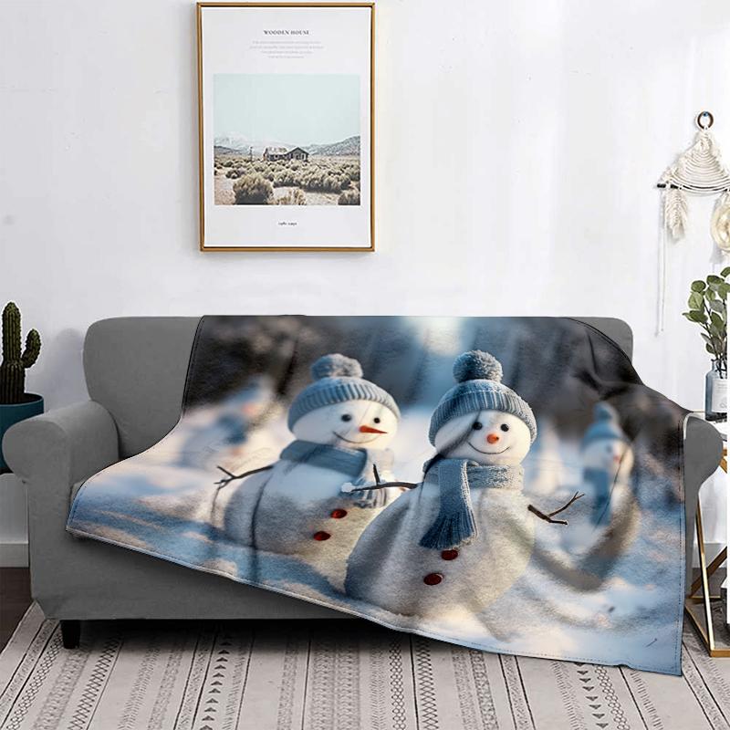 Home Decoration Plush Throw Sofa Blanket Bedspread Bed Fluffy Soft Blankets Decor Plaid Modern Halloween Merry Christmas Winter