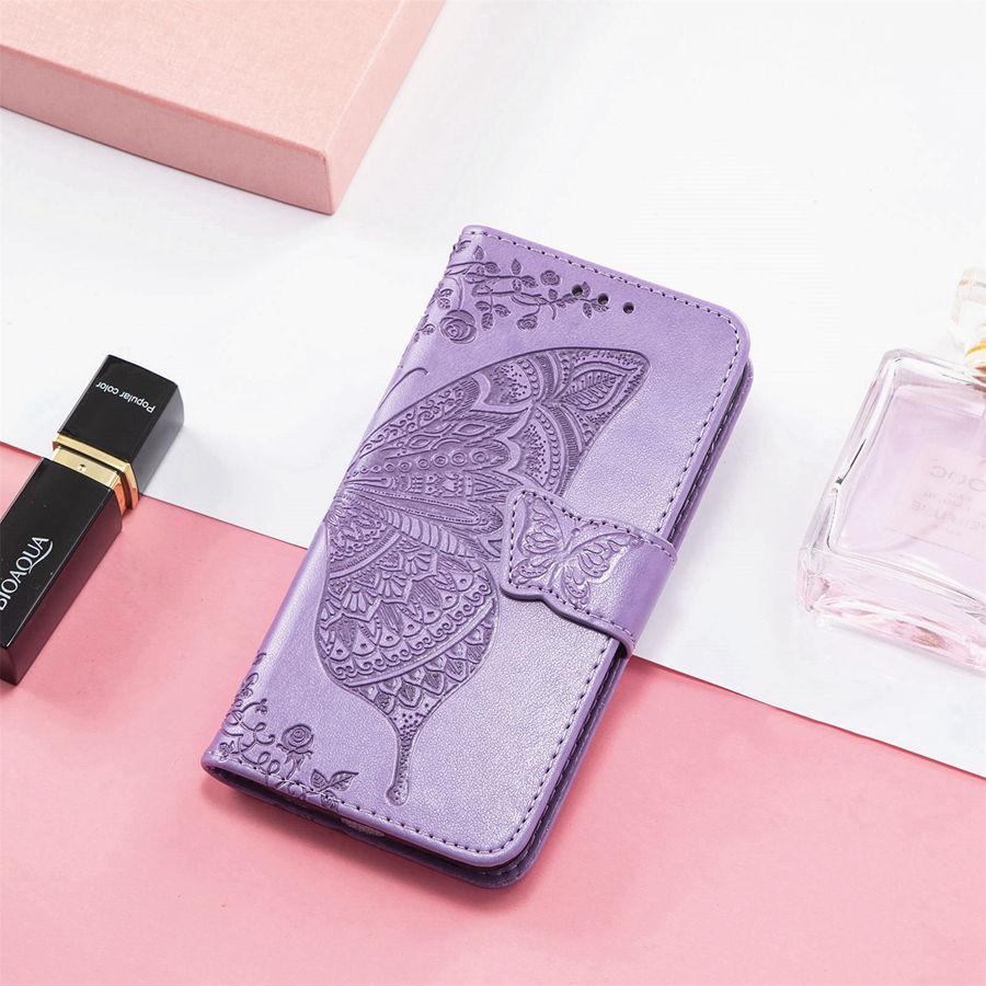 Кожаный чехол-книжка с узором «Бабочка» для Huawei Nova 13i Y63 Y73 13 14 Pro Honor X9D X7D X6C Чехол-кошелек Capa Coque